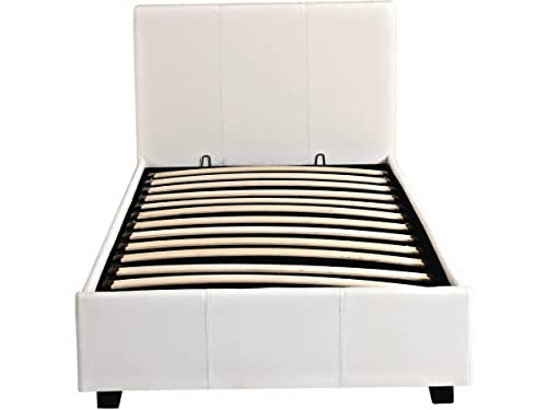 Habitat et Jardin Letto con Contenitore 90x190cm Bianco in Compensato