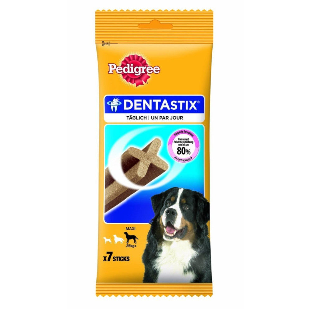 Multipack da 10 confezioni di pedigree dentastix per cani di grande taglia 7 sticks ciascuna