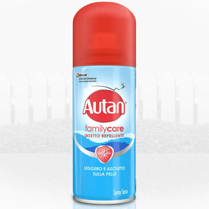 Multipack da 3 spray autan family care secco insetto repellente da 100 milliliter ciascuno