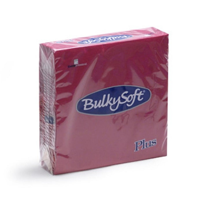 Bulkysoft multipack da 20 pacchi di tovaglioli rainbow plus 2 veli 38 x 38 cm bordeaux