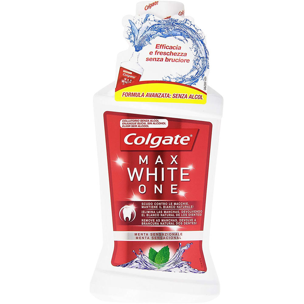 Multipack da 20 colluttori colgate max white one menta sensazionale - confezioni da 500 ml