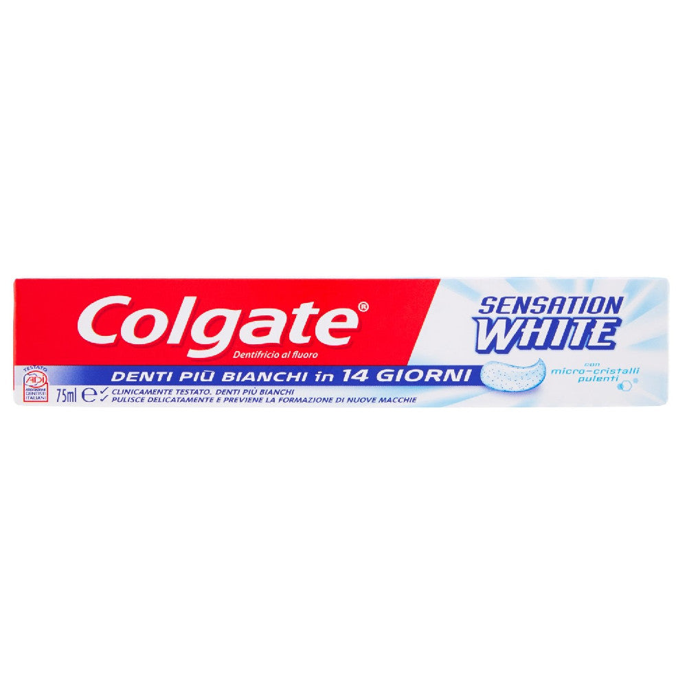 Multipack da 30 dentifrici colgate sensation white - confezioni da 75 ml ciascuna