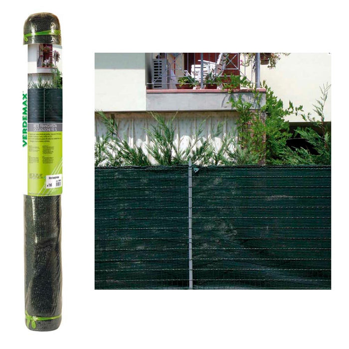 Rete frangivista 95% verde scuro h 2 x 50 metri gazebi pergolati giardini e terrazzi verdemax