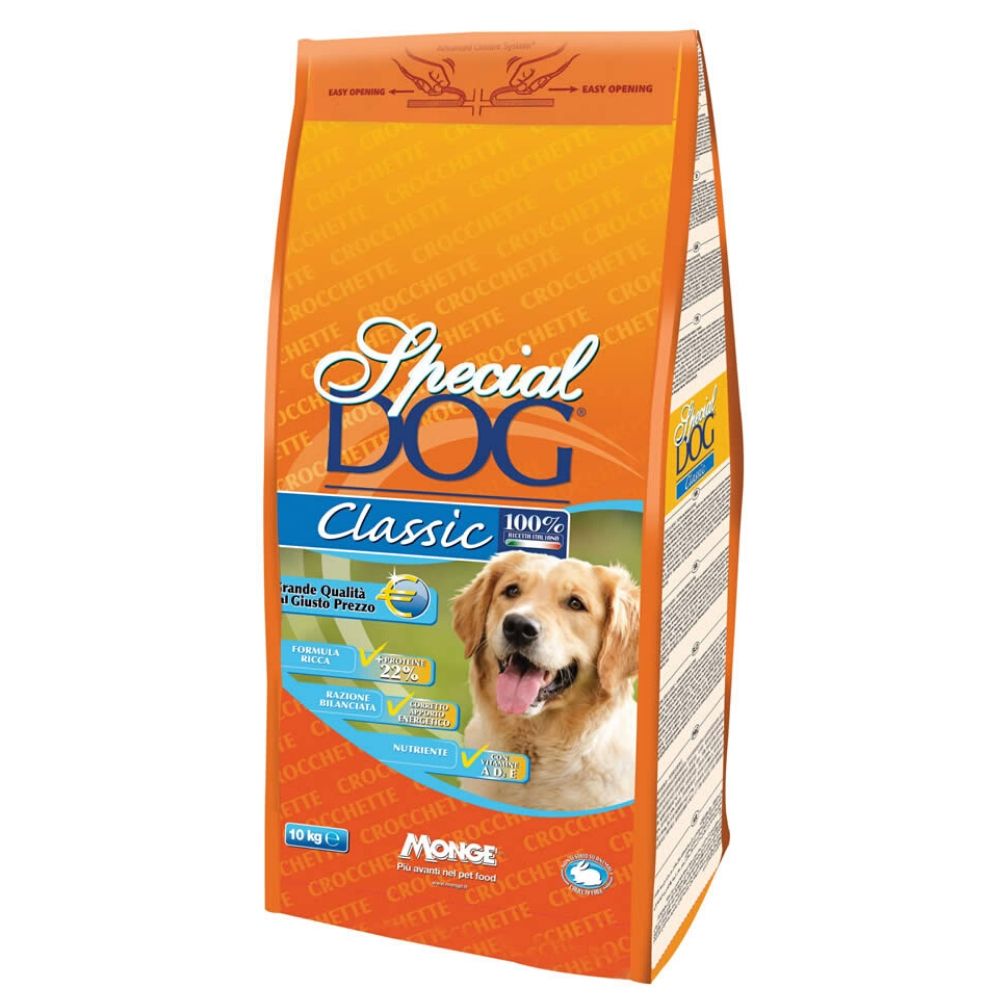 Special dog monge classic alimento nutriente per cani crocchette multipack 10 confezioni da 10 kg ciascuna