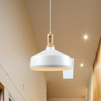 Lampadario Portalampada a Sospensione Attacco E27 Design Nordico IP20 Da Interni bianco