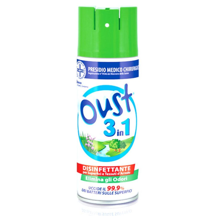 Glade oust 3in1 disinfettante per tessuti e superfici 5 flaconi da 400 ml