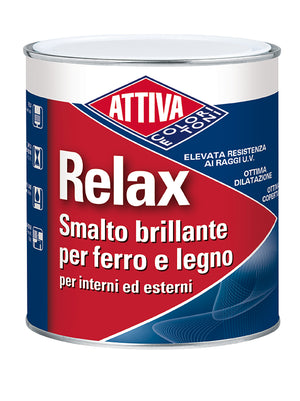 Smalto attiva relax brillante sintetico 3 confezioni da 750 ml bianco