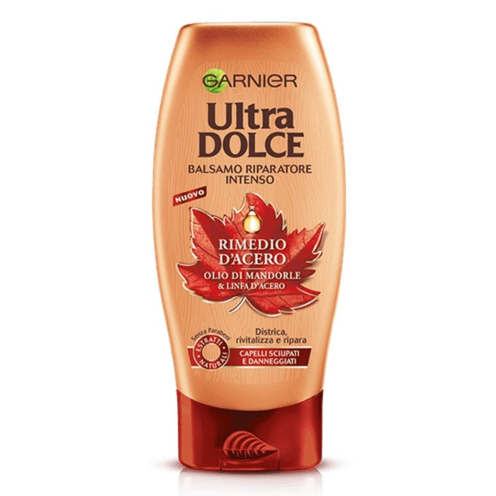 Balsamo garnier ultra dolce riparatore rimedio d'acero 6 confezioni da 250 ml