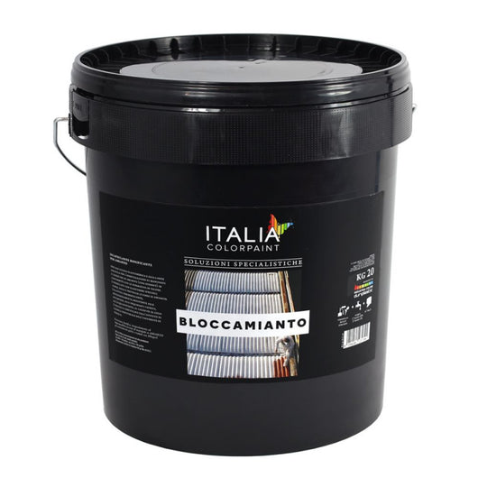 Pittura elastomerica incapsulante per amianto impermeabilizzante certificata *** tinta bianco, contenuto kg 5, confez...