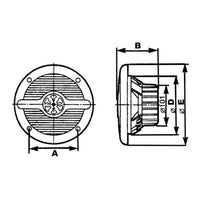 Coppia altoparlanti stereo per interno esterno 100 watt