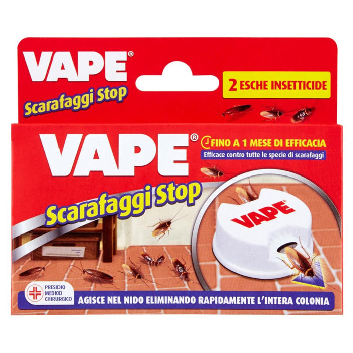 Vape scarafaggi stop confezione da 2 esche insetticide