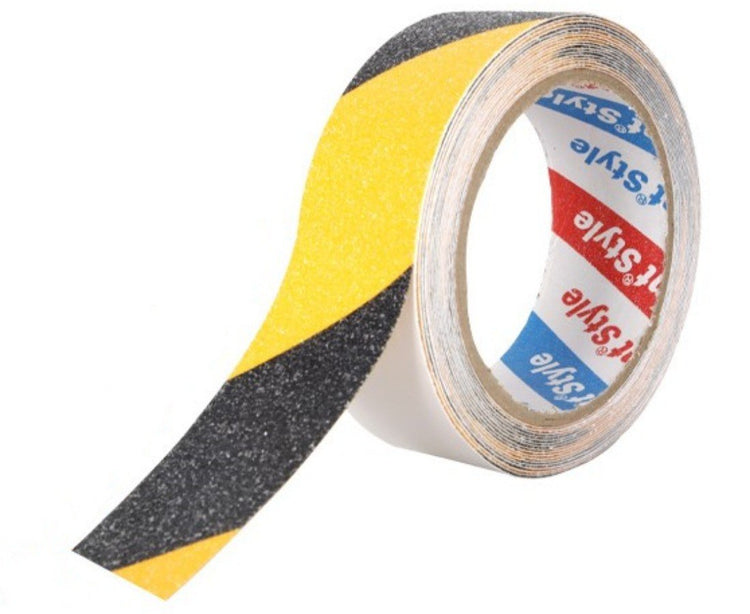 6 Pezzi Nastro Adesivo Antiscivolo Nero Giallo 36mm X 5mt