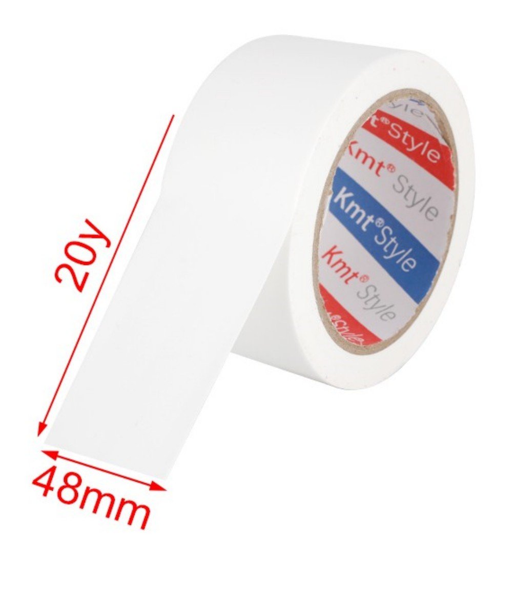 6 Pezzi Nastro Adesivo Telato 48mm X 20y Bianco Nastro Americano