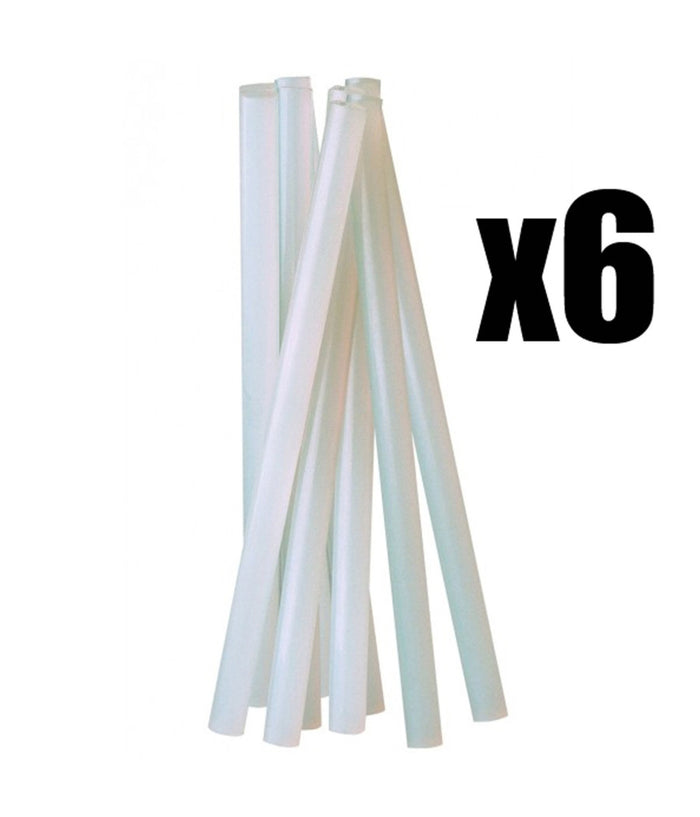 6 X Colla A Caldo Bastoncini Stick 20 Cm Multiuso Pistola Termocollante         