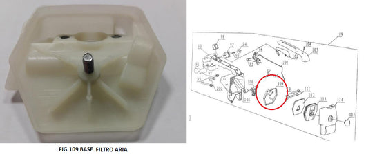 ZZ-MOTOSEGA J-SKY ZL2500(FIG.109 BASE FILTRO)  PZ 1,0