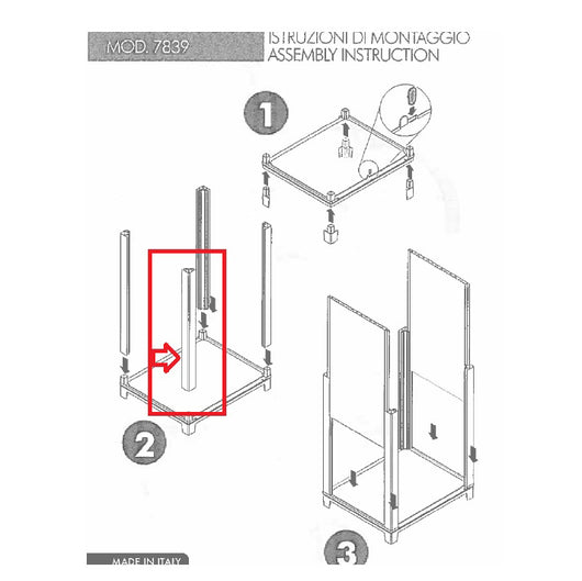 ZZ-KIT LAVATOIO RESINABIANCO-(MONTANTE)  PZ 1,0