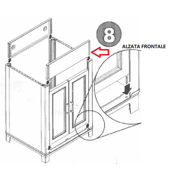 ZZ-KIT LAVATOIO RESINABIANCO-(ALZATA FRONT.)  PZ 1,0