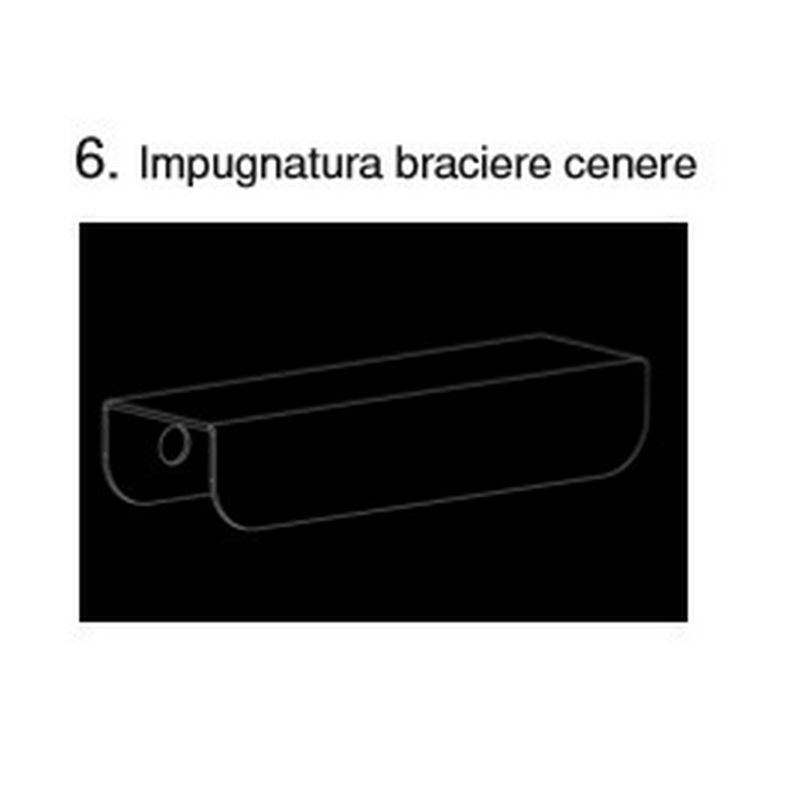 impugnatura braciere n. 6 x barbecue asado 602793