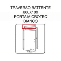 Traverso Battente 800X100 Porta Microtec Bianco