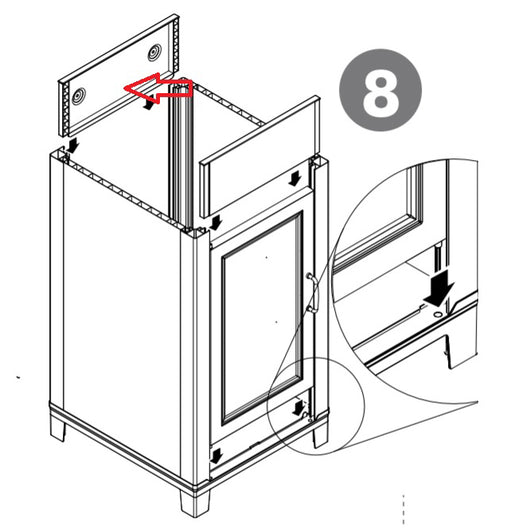 ZZ-ALZATA POSTERIORE X KIT LAVATOIO RESINACM.45X50  PZ 1,0