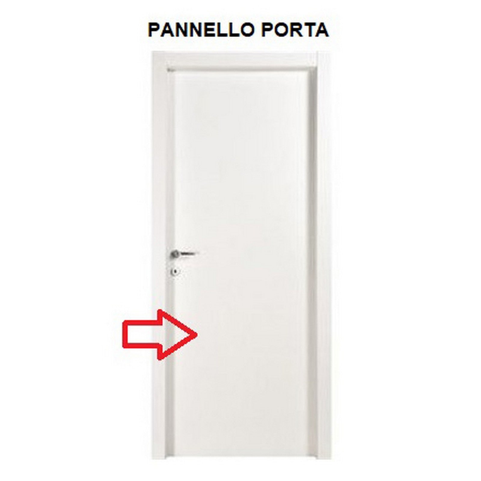  Pannello Per Porta Mod.Microtec Bianco Cm.210X80