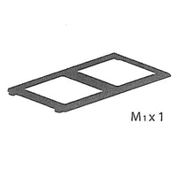 ZZ-CORNICE M1x1 x PATTUMIERA 2 ANTE CM. 68X37X90H ART PLAST  PZ 1 