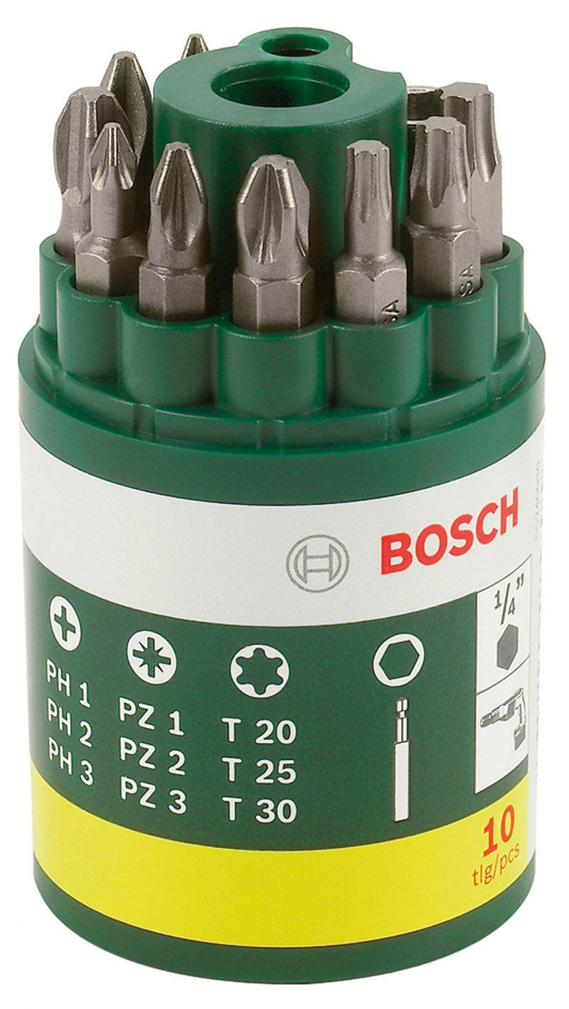 Bosch assortimento bit di avvitamento (ph + pz+ torx) 10 pezzi - Bosch