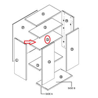 ZZ-MENSOLA XKIT MOBILE 2A 68X95X34 CEMENTO CHIARO K4298  PZ 1 