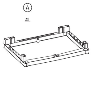 ax2 per armadio rattan cm.65x45x172h tuttopiani antracite 603331