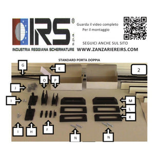 cf accessori montaggio per zanzariera irs-cedop. cm.60/320x250 mar.oriz cod:ferx.603390