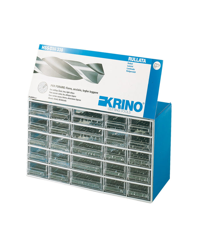 Krino punte per metallo in espositore 610 pz.  cm. 39x15x22 h - Krino