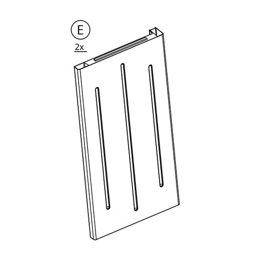 ZZ-PANNELLO LATERALE E X ARMADIO RATTAN CM.65X45X172H  PZ 1 