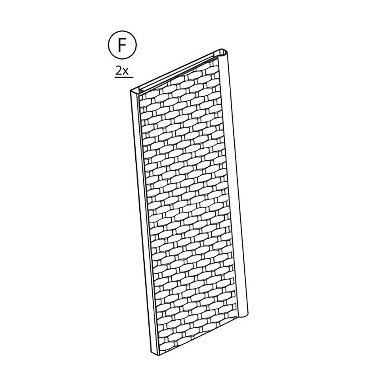 ZZ-ANTA F X ARMADIO RATTAN CM.65X45X172H  PZ 1 