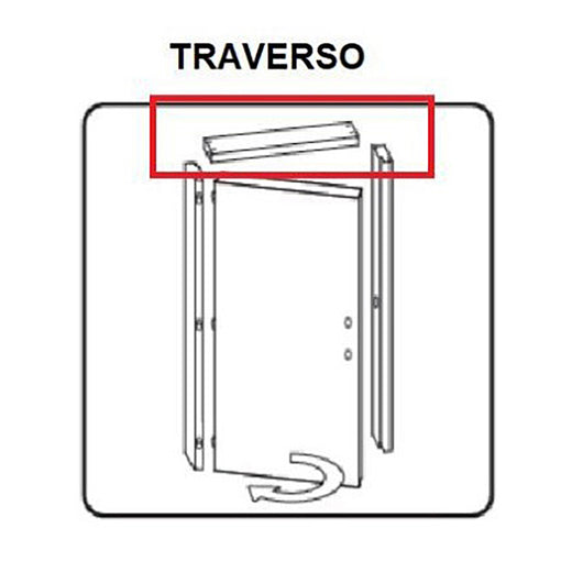 ZZ-TRAVERSO BATTENTE X PORTA MICROTEC CILIEGIO 210X70  CF 1 