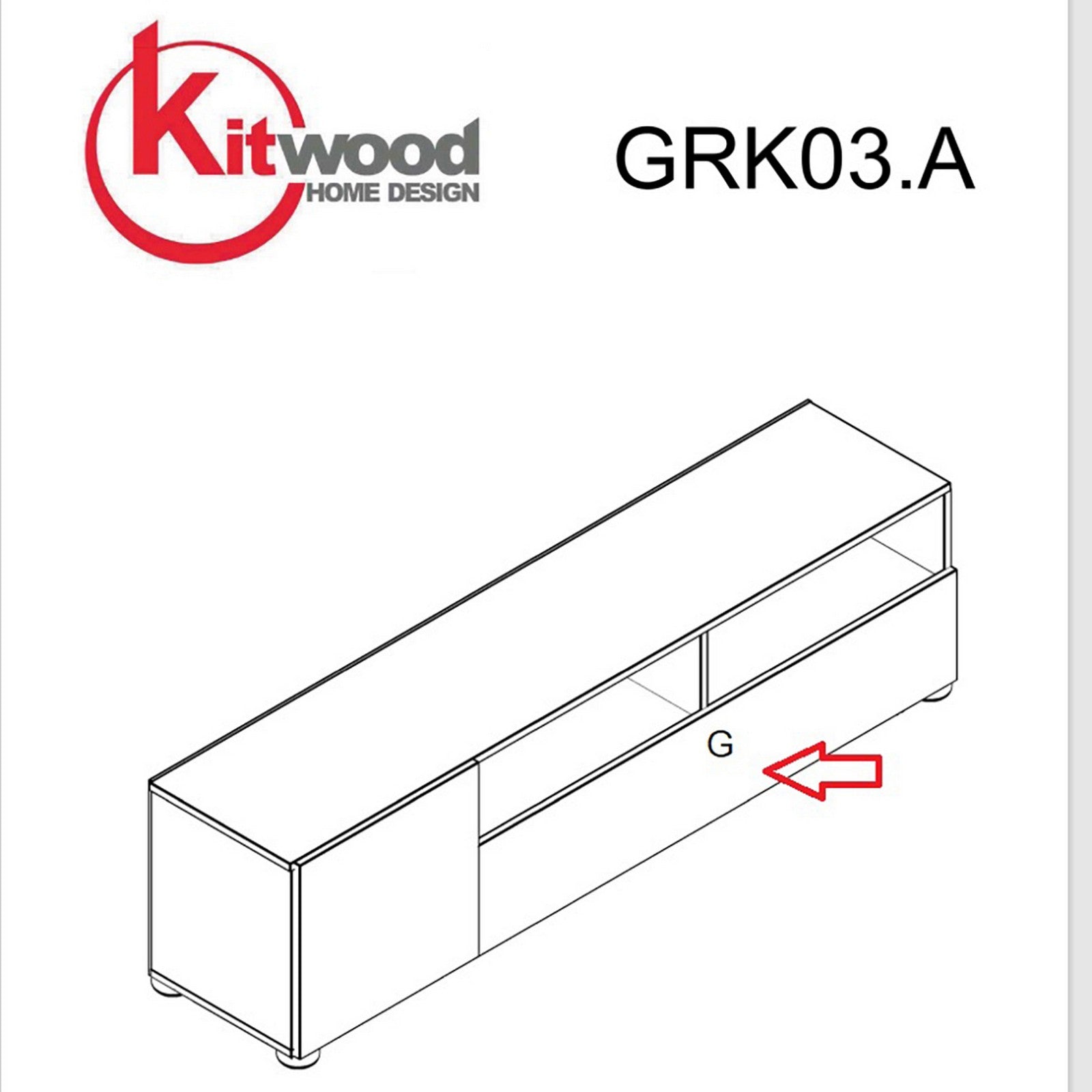  Porta G Grk03.A Per Kit Parete Living Bridge 207X170X34 Bianco/Bianco Lucido