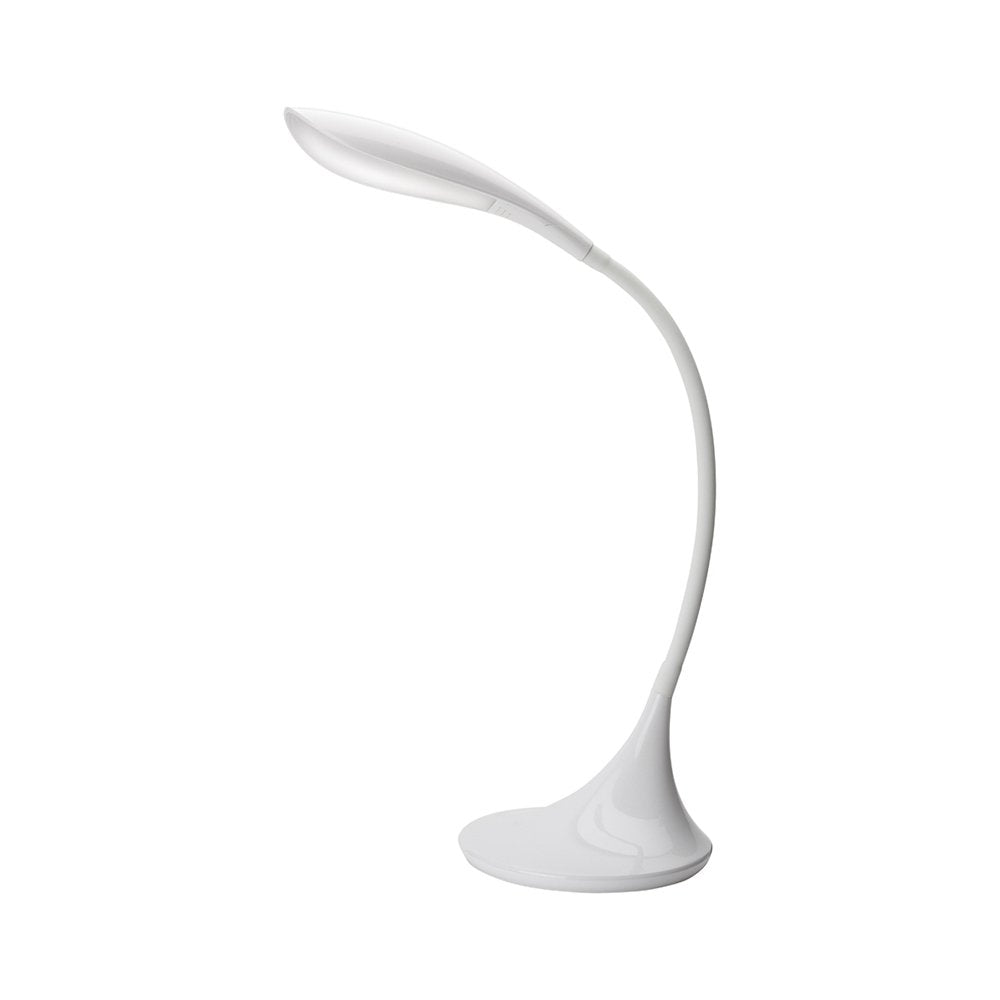 Lampada Da Scrivania Moderna Flessibile Puddy Bianco Led