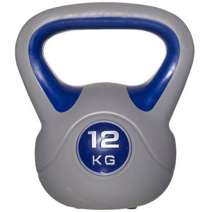 Kettlebell Esercizio Fisico Fitness Peso in Ghisa e Cemento 12 kg Manico Comodo