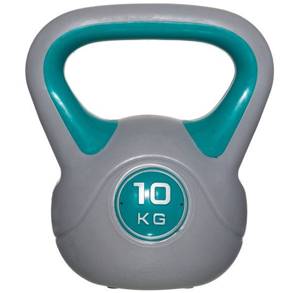 Kettlebell Esercizio Fisico Fitness Peso in Ghisa e Cemento 10 kg Manico Comodo