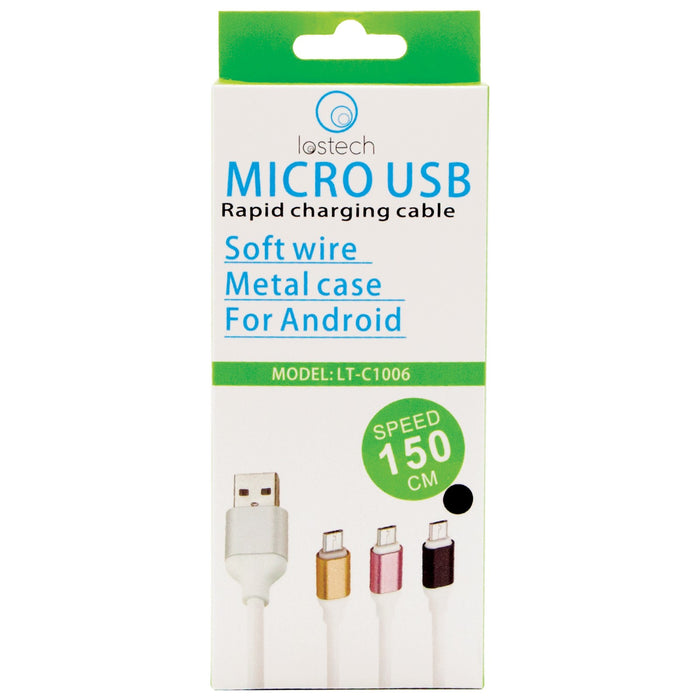 cavo micro usb carica rapida soft wire cm.150 cod:ferx.60526