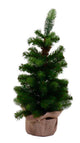Mini Albero di Natale Artificiale 60 cm 68 Rami Adamello Verde