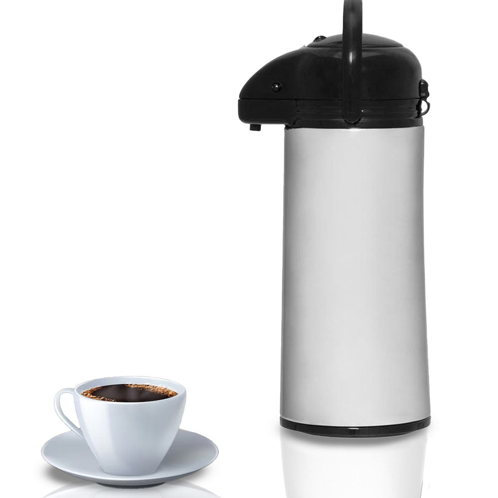 Caraffa A Pompa Thermos Acciaio Con Rubinetto 1,9 LT Per Caffè