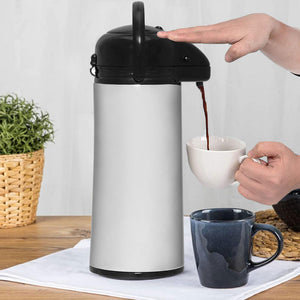 Caraffa A Pompa Thermos Acciaio Con Rubinetto 1,9 LT Per Caffè