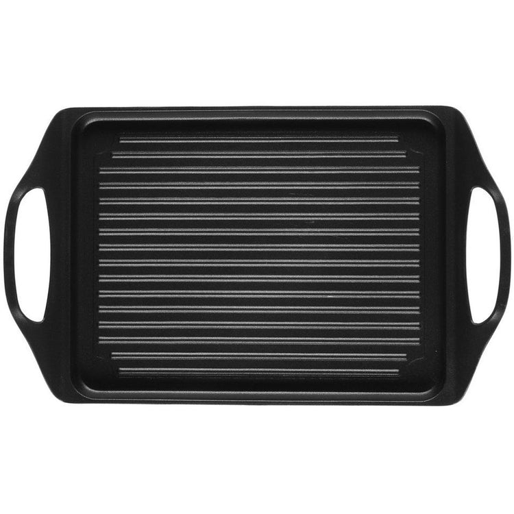 Bistecchiera Grill Piastra Alluminio Pressofuso Antiaderente 45x28 cm