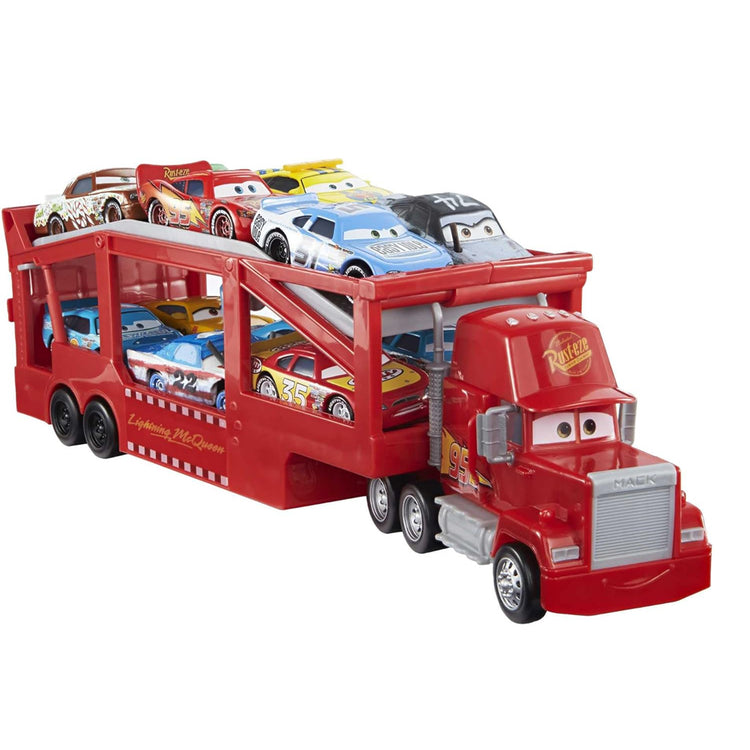 Disney Cars Mack Trasportatore Camion Grande da 33+ cm con Rampa Idea Regalo