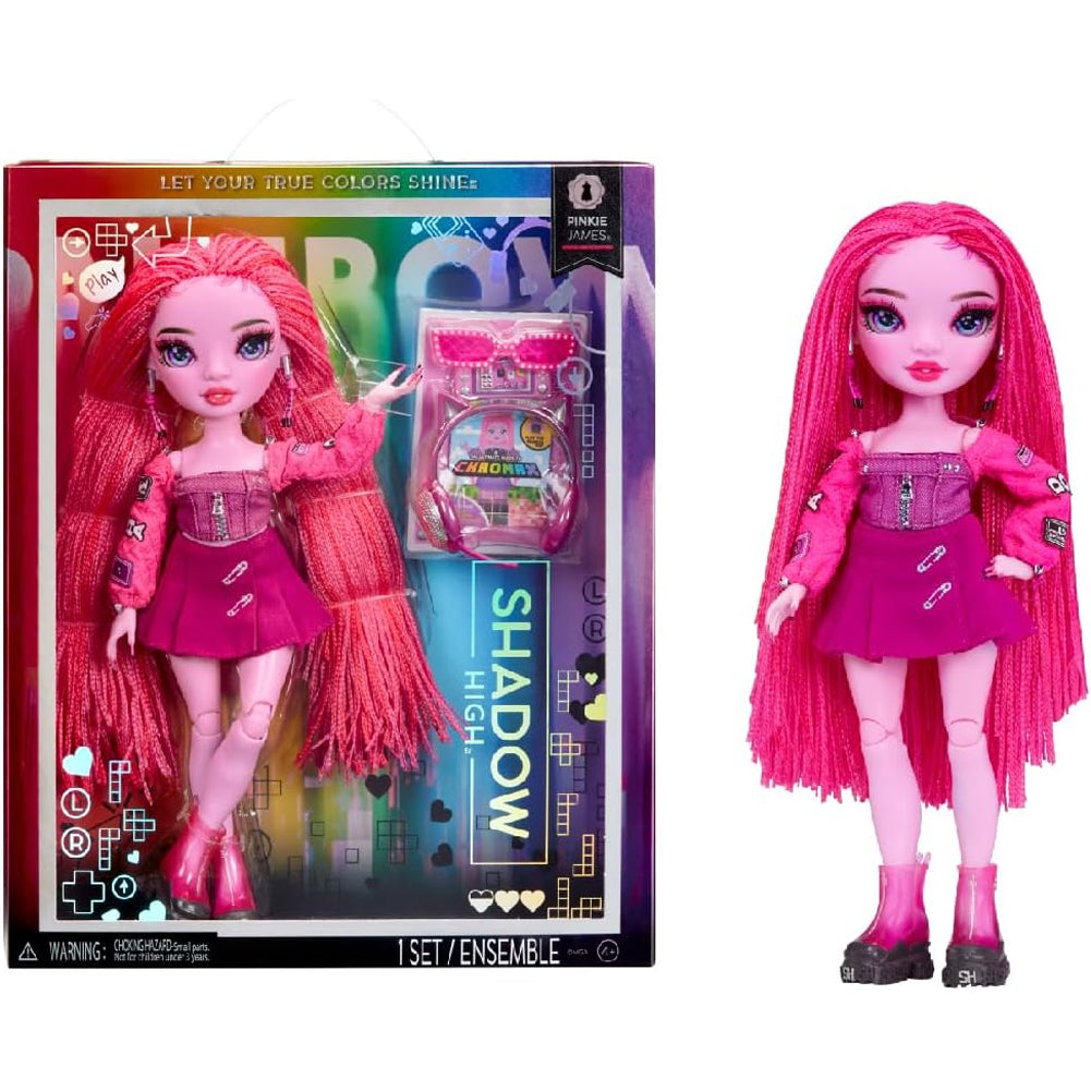 Rainbow High Shadow High Pinkie James con Oltre 10 Accessori Bambola Idea Regalo