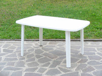 TAVOLO RESINA ART.56  CM.137X85 BIANCO  PZ 1 