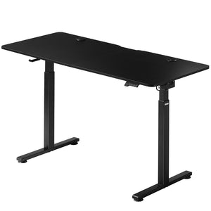 Scrivania Elettrica Regolabile Altezza 140x60x72-117cm Nero Console di Comando