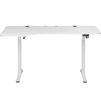 Scrivania Elettrica Regolabile Altezza 160x75x72-117cm Bianco Console di Comando