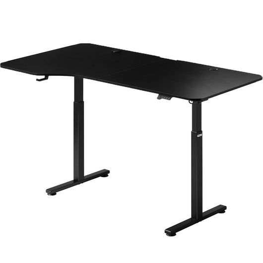 Scrivania Elettrica Regolabile Altezza 160x75x72-117cm Nero Console di Comando