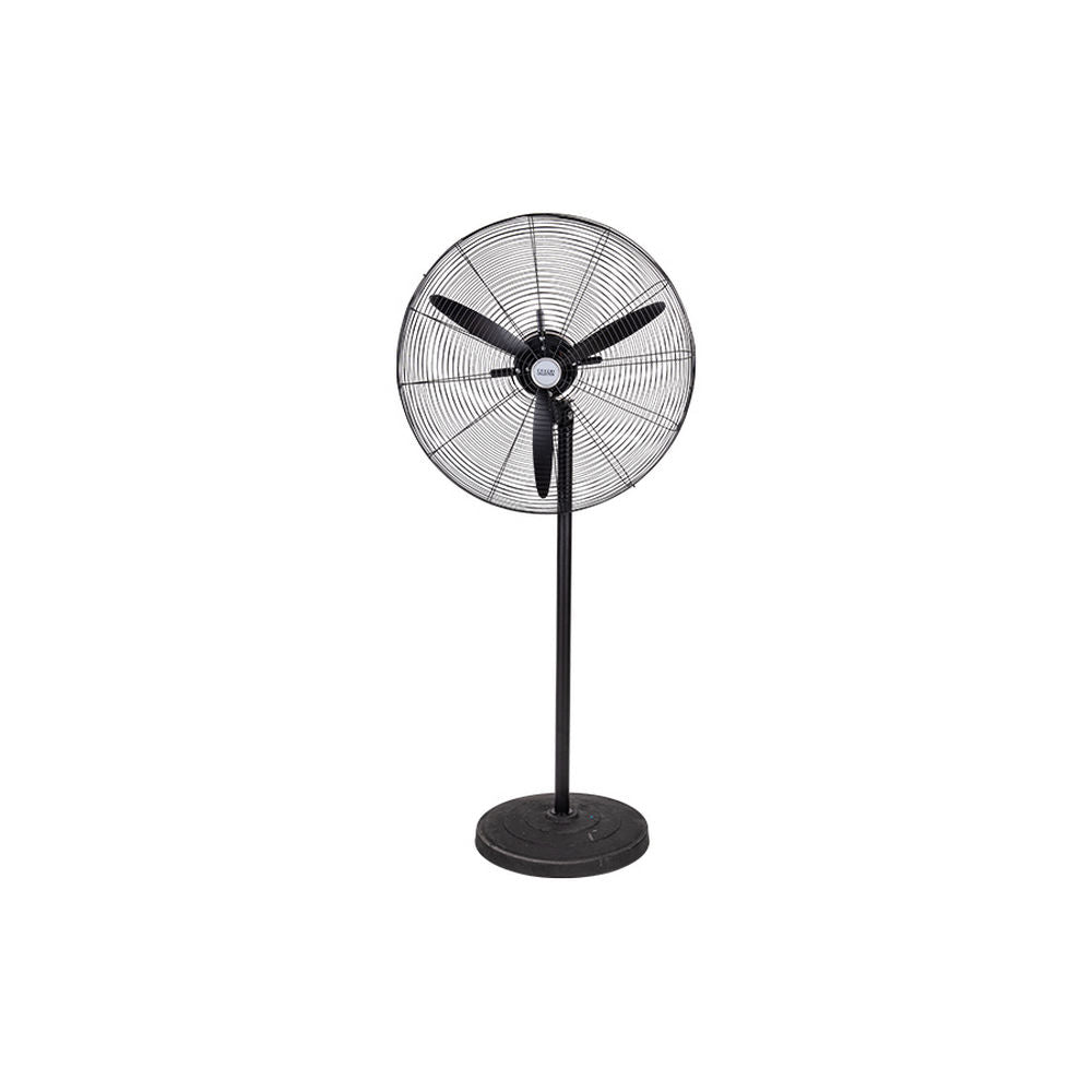 Ventilatore a Piantana 130 W in Acciaio Nero Moderno